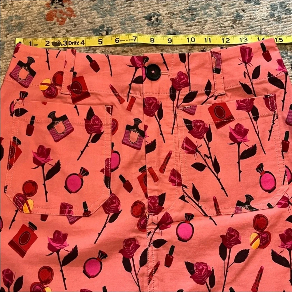 NWT Colette Anthro Anisa Makhoul Pink Skirt💄 - Picture 10 of 15